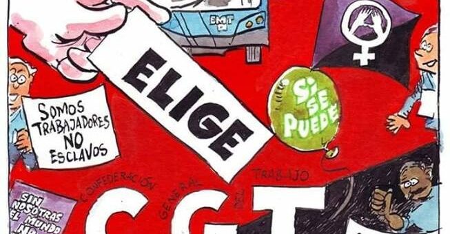 Cartel de elige CGT
